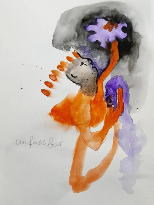 un fassbar – watercolor and chalk